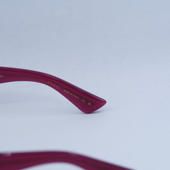 🕶️ New Gucci GG1581O 003 Eyeglasses - Fuchsia Frame - Picture 5 of 10